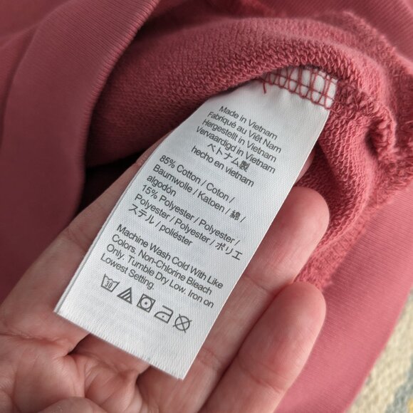 ⭐ Crewcuts pink terry sweatshirt size XXS (2-3T) - Picture 6 of 9